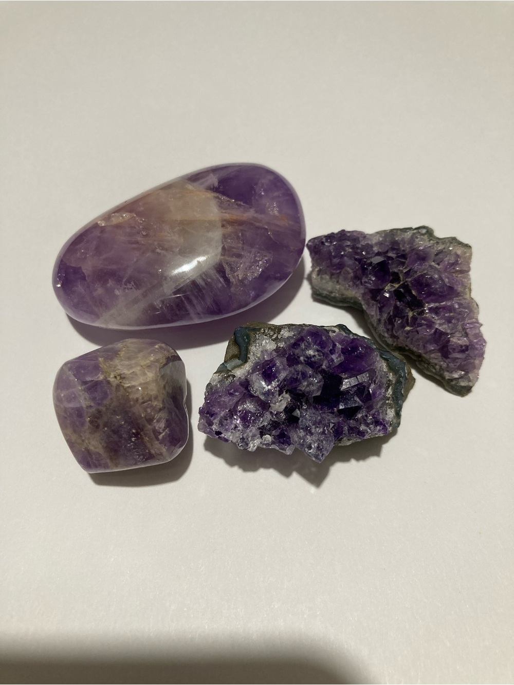 Purple Amethyst Crystal Lot - Polished & Raw Pieces